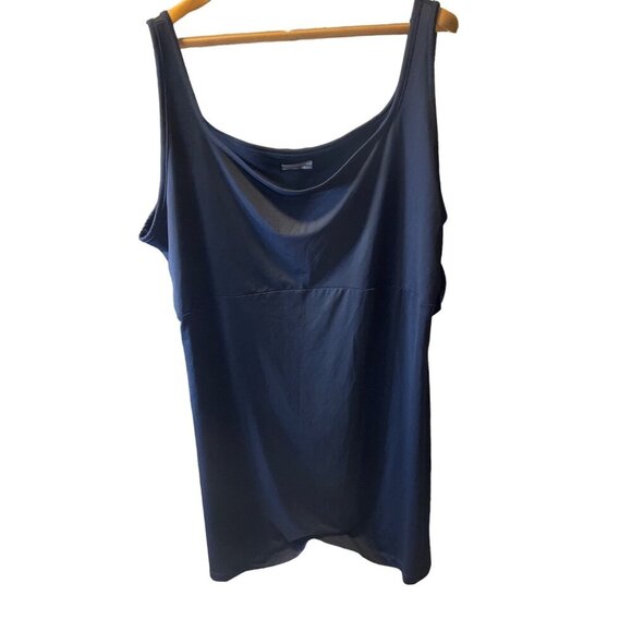 Columbia NWT Navy Blue UPF 50 Sleeveless Scoop Neck Dress Omni Freeze Sz 3X - Picture 1 of 8